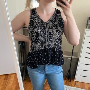 Patrons of Peace Floral V Neck Tank